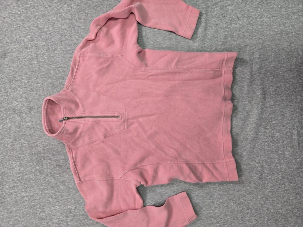Tommy Bahama Sweater Womens XS Pink 1/4 Zip Mock Neck Cotton Stretch Pullover